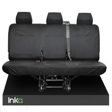 Load image into Gallery viewer, Mercedes-Benz Sprinter Kombi Crew Cab Rear Triple Bench INKA Tailored Waterproof Seat Covers BLACK MY06-18
