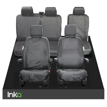 Load image into Gallery viewer, INKA Tailored VolksWagen (VW) T6 Transporter Van Waterproof Front 1+1 &amp; Rear 2+1 Seat Covers [Choice of 2 Colours]
