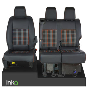 Vauxhall Vivaro MK 3 INKA Front Set Tailored Leatherette Seat Covers MY19-Present