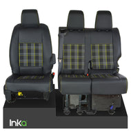 Vauxhall Vivaro MK 3 INKA Front Set Tailored Leatherette Seat Covers MY19-Present - Tartan Embroidery